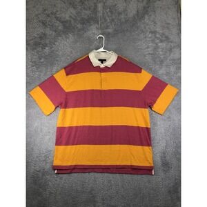 Banana Republic Polo Shirt Mens XL Tall Multicolor NWT Rugby Stripe